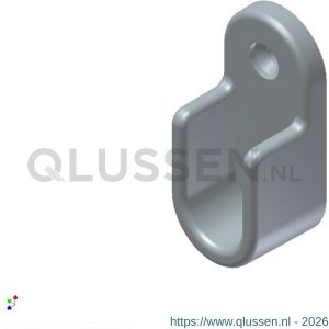 AluArt kastroede open steun VOM1 grijs 30x14 mm 20 stuks kunststof AL110002