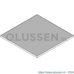 AluArt plaat 2000x1000x2 mm VOM1 aluminium geanodiseerd AL123121