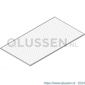 AluArt plaat ontdreuning 1000x110x2,2 mm zelfklevend AL160052