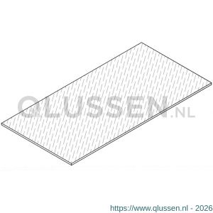 AluArt plaat ontdreuning 1000x100x2,2 mm zelfklevend AL160053