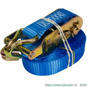 Konvox spanband 25 mm ratel 909 haak 1002 5 m LC 750 daN blauw zakje