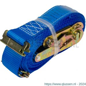 Konvox spanband 50 mm ratel 910 fitting 1826 6 m blauw voor combirail LAZE1400-2938