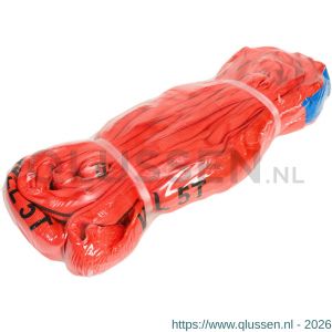 Konvox rondstrop rood 5 ton omtrek 6 m lengte 3 m