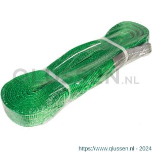 Konvox hijsband met lussen groen 2 ton 8 m LAZE1400-2003