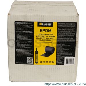Pandser EPDM loodvervanger 0,20x10 m zwart WKFEP300-1020