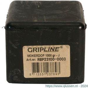 Gripline mokerdop rubber 1,0 kg kopmaat 37x37 mm RBP23100-0003