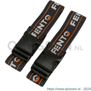 Fento kniebeschermer Home set elastieken met clip zwart RBP10400-0065