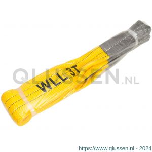 Konvox hijsband met lussen geel 3 ton 1 m LAZE1400-2013
