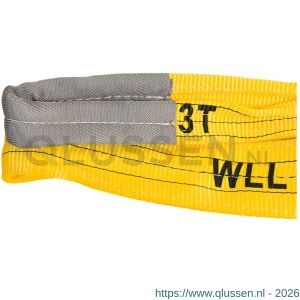 Konvox hijsband met lussen geel 3 ton 6 m LAZE1400-2037