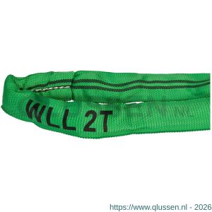 Konvox rondstrop groen 2 ton omtrek 2 m lengte 1 m LAZE1400-1810