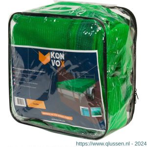 Konvox aanhangwagennet fijnmazig met elastiek 160x300 cm groen LAZE1400-2226
