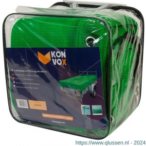 Konvox aanhangwagennet fijnmazig met elastiek 250x450 cm groen LAZE1400-2237
