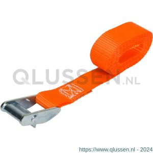 Konvox spanband 25 mm Professioneel met klemgesp 25 mm 2 m 175/350 daN oranje LAZE1400-3009