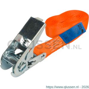 Konvox spanband Professioneel 25 mm ratel 906 6 m LC 700 daN oranje LAZE1400-2632