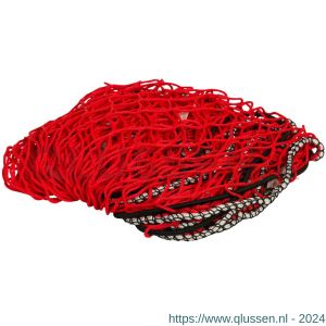 Konvox aanhangwagennet met hoeklussen en elastiek rood 150x200 cm LAZE1400-2190