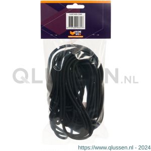 Konvox elastisch koord 6 mm x 15 m zwart LAZE1400-2588
