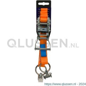 Konvox Smartlok Systeem spanband 25 mm ratel 909 fitting 5018 LC 750 daN 2 m oranje LAZE1001-0665