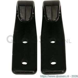 Konvox ladingzekering carrosseriehaak kunststof zwart set 2 stuks LAZE1001-0766