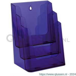 Nedco Display folderhouder meervoudig 3 vaks A4 NedNeon Purple 20200663