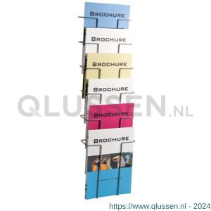 Nedco Display folderrek draadfolderhouder wand 6 vaks A4 20400705