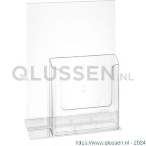 Nedco Display presentatiemiddel kaarthouder T-standaard A4 met folderhouder A5 21001690