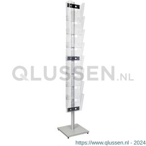 Nedco Display folderrek vloerdisplay met 8 MultiNed folderhouders A4 portrait 24501090