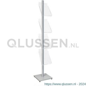 Nedco Display folderrek vloerdisplay met 4 wandfolderhouders A4 portrait 24501290