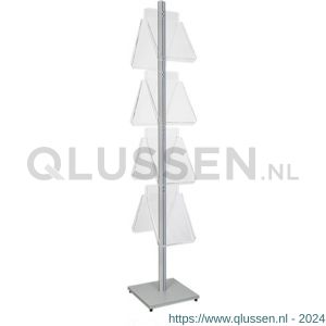 Nedco Display folderrek vloerdisplay met 8 folderhouders A4 portrait 24501490