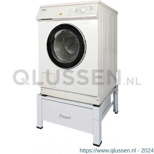 Nedco wasmachine-droger verhoger met houten lade en verstelbare voetjes 60600800