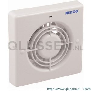 Nedco ventilator axiaal badkamer-toiletventilator CR 100 VT ABS kunststof wit 61801400