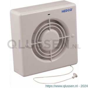 Nedco ventilator axiaal badkamer-toiletventilator CR 120 P ABS kunststof wit 61802100