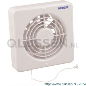 Nedco ventilator axiaal badkamer-keukenventilator CR 150 P ABS kunststof wit 61803100