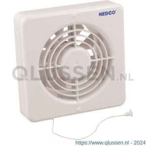 Nedco ventilator axiaal badkamer-keukenventilator CR 150 TP ABS kunststof wit 61803300