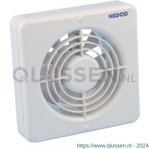 Nedco ventilator axiaal badkamer-keukenventilator CR 150 VT ABS kunststof wit 61803400