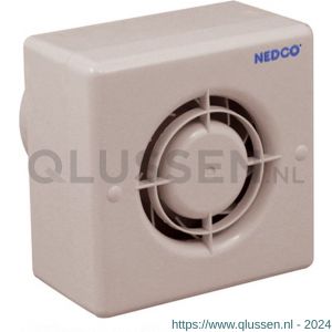 Nedco ventilator centrifugaal badkamer-toiletventilator CF 100 ABS kunststof wit 61805000