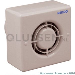 Nedco ventilator centrifugaal badkamer-toiletventilator CF 100 ABS kunststof wit 61805000