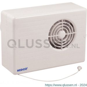 Nedco ventilator axiaal badkamer-toiletventilator CF 200 TP ABS kunststof wit 61805700