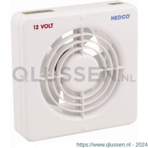 Nedco ventilator axiaal badkamerventilator CR 120 LV ABS kunststof wit 61810400