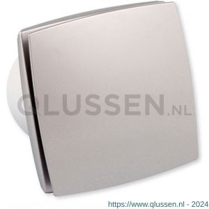 Eurovent ventilator axiaal badkamer-toiletventilator LD 100 ABS kunststof front aluminium 61900127