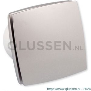 Eurovent ventilator axiaal badkamer-toiletventilator LDT 100 ABS kunststof front aluminium 61900227