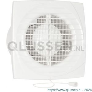 Eurovent ventilator axiaal badkamer-toiletventilator DV 100 ABS kunststof wit 61900600