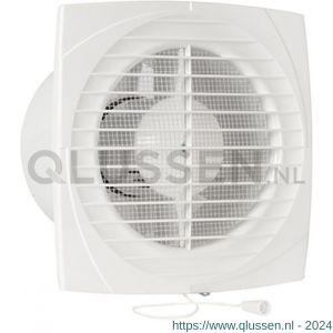 Eurovent ventilator axiaal badkamer-toiletventilator DV 125 ABS kunststof wit 61901100