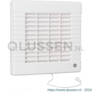 Eurovent ventilator axiaal badkamer-toiletventilator MAV 125 ABS kunststof wit 61902900