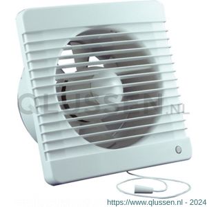 Eurovent ventilator axiaal badkamer-toiletventilator MV 100 ABS kunststof wit 61903700