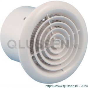 Eurovent ventilator axiaal badkamer-toiletventilator PF 125 ABS kunststof wit 61908000