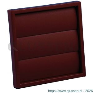 Nedco ventilatie lamellenrooster vlak model diameter 100 mm kunststof terracotta 62501806