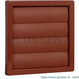 Nedco ventilatie lamellenrooster vlak model diameter 125 mm kunststof terracotta 62501906