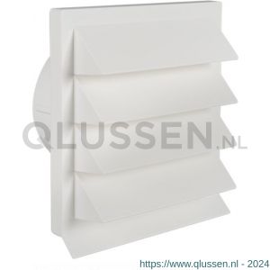 Nedco ventilatie kunststof buitenrooster Eco met diameter 125 mm wit 62504500