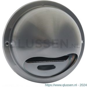 Nedco ventilatie buitenrooster bol model diameter 100 mm RVS titanium 62600113