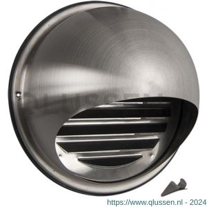 Nedco ventilatie buitenrooster bol model diameter 200 mm RVS 62600611